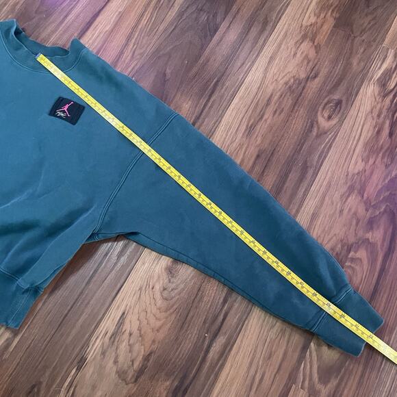 Jordan Flight Fleece Women’s L Loose Fit Oversized Crewneck Mod Crop Sweatshirt - Picture 10 of 10